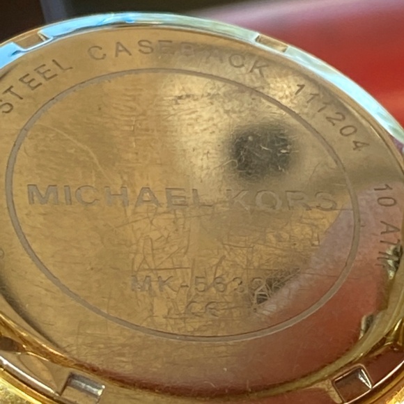 MICHAEL KORS MK PARKER 5632 BLOND TORTOISE WRIST QUARTZ BRACELET WATCH - Picture 12 of 14